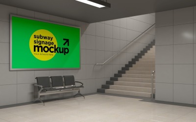 Subway Signage Horizontal Mockup 22