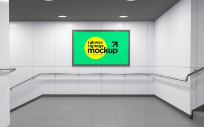 Subway Signage Horizontal Mockup 25