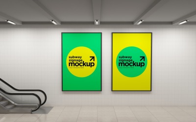 Subway Two Signage Mockup 01