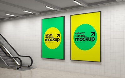 Subway Two Signage Mockup 02