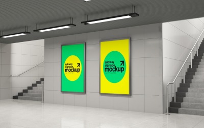 Subway Two Signage Mockup 11