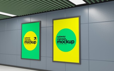Subway Two Signage Mockup 16