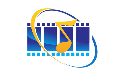 Logotipo de producción de servicio de video de sonido