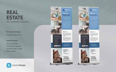 Onroerend goed roll-up banner Vol 028