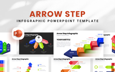Шаблон инфографической презентации Arrow Step