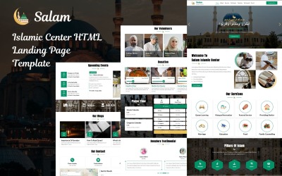 Salam - Modelo de Página de Destino HTML5 do Centro Islâmico