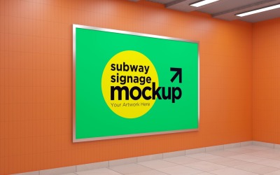 Subway Signage Horizontal Mockup 15