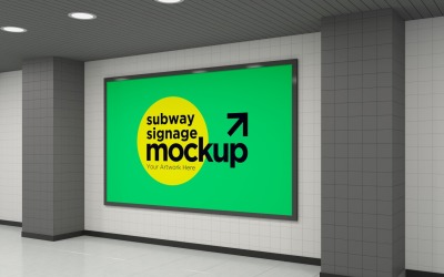 Subway Signage Horizontal Mockup 27
