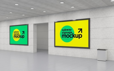 Subway Two Signage Horizontal Mockup 10