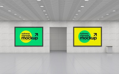 Subway Two Signage Horizontal Mockup 11