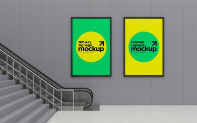 Subway Two  Signage Mockup 01