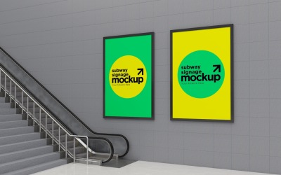 Subway  Two Signage Mockup 02