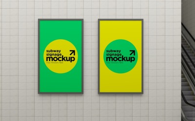 Subway Two Signage Mockup 04