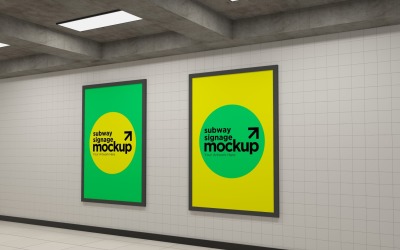 Subway Two Signage Mockup 14
