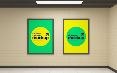 Subway Two Signage Mockup 17