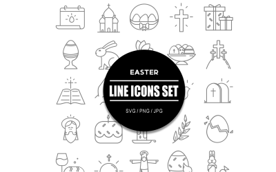 Insieme dell&amp;#39;icona di Pasqua Pacchetto delle icone di Pasqua