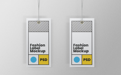Label Tag Mockup PSD Design Template Vol 03
