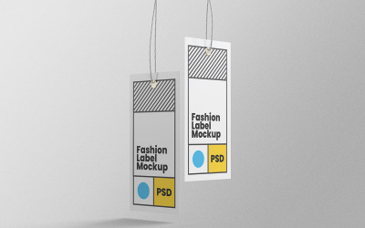Label Tag Mockup PSD Design Template Vol 11