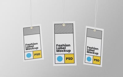 Label Tag Mockup PSD Design Template Vol 13
