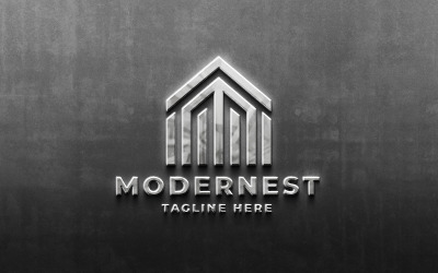 Modern Home Building Logo Pro sablon