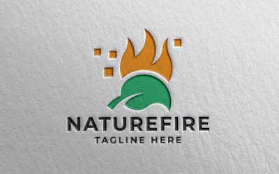 Přírodní Fire Logo Pro šablona