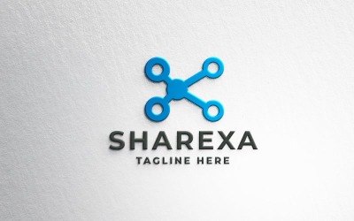 Шаблон логотипа Sharexa Pro