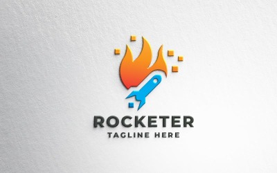 Шаблон логотипу Rocketer Pro