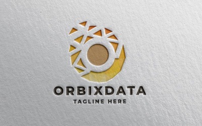 Šablona Orbix Data Letter O Logo Pro