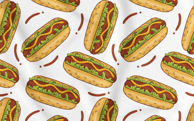Hot Dog varrat nélküli minta (gyorsétterem)