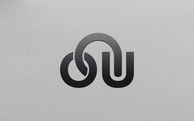 Mockup de logo gris oscuro con papel blanco