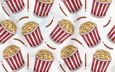 Modello senza cuciture di popcorn (fast food)