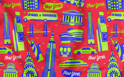 Nahtloses Muster #02 New York