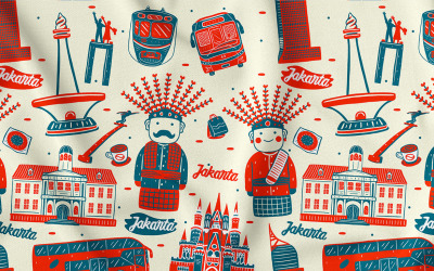 Nahtloses Muster #03 von Jakarta