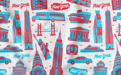 Padrão sem costura de Nova York nº 01