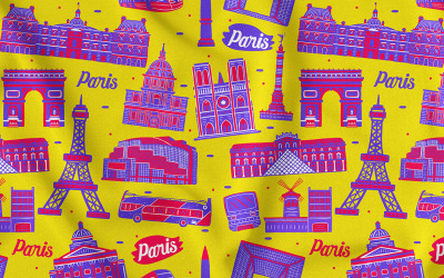 Paris Dikişsiz Desen #03