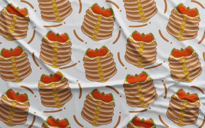 Pfannkuchen-nahtloses Muster