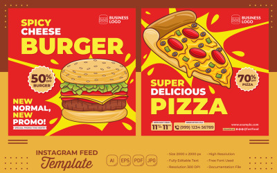 Restaurant Feed Instagram #02 Template