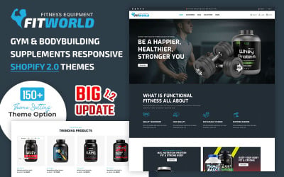 Fit-world - Gym supplements &amp;amp; Bodybuilding Supplements  Responsive Theme Shopify 2.0