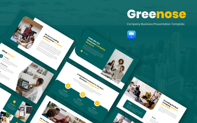Greenose – Vállalati üzleti vitaindító sablon