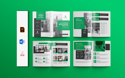 Modello moderno di brochure aziendale multiuso