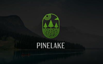 Pinelake Outdoor Natuur Landschap Boom Logo