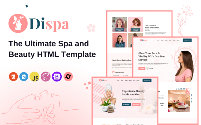 Dispa-Güzellik Salonu ve Spa için Nihai HTML Şablonu: İşinizi Bugün Dönüştürün
