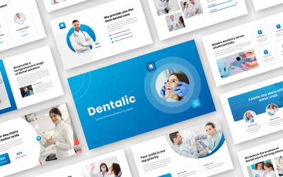 Dentalic - Modelo de Powerpoint de Cuidados Dentários e Saúde