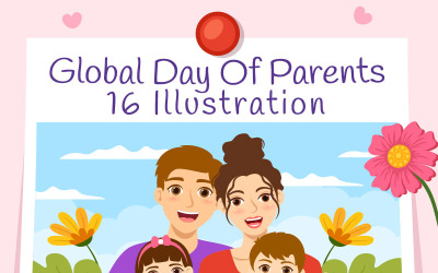 16 Illustration de la Journée mondiale des parents