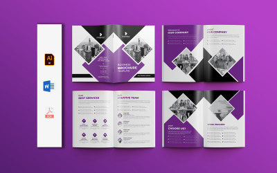 Moderne multifunctionele zakelijke brochure sjabloon