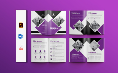 Moderno modello di brochure aziendale multiuso