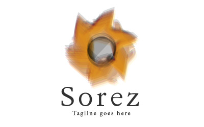 Solární systém akvarel logo design