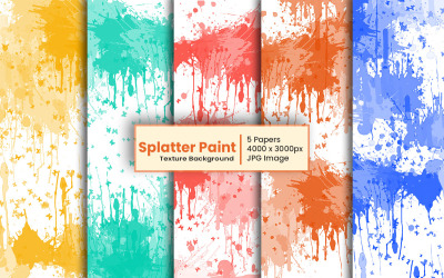 Fond d&amp;#39;éclaboussures de peinture aquarelle colorée abstraite. Papier numérique aquarelle