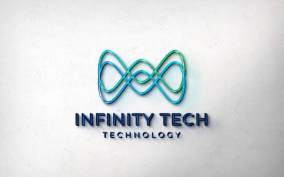 Modello di logo di connessione moderna Infinity