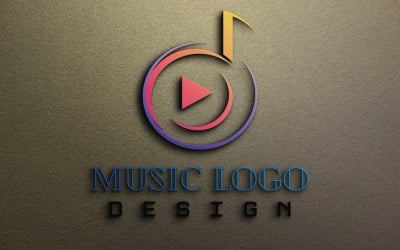 Melody Music Logo Template #65435 - TemplateMonster